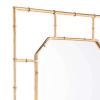 Bamboo Square Mirror in Gold