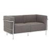 Le Corbusier Style Grande Loveseat Two Seater Couch - Wool