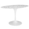 Lippa 54" Oval-Shaped Artificial Marble Dining Table