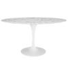 Lippa 60" Oval Marble Dining Table