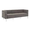Le Corbusier Style Grande Three Seater Sofa Couch - Wool