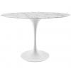 Lippa 48" Oval Marble Dining Table
