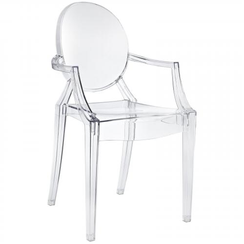 Philippe Starck Style Louis Ghost Arm Chair