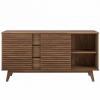 Render 63" Sideboard Buffet Table or TV Stand in Walnut