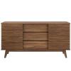 Render 63" Sideboard Buffet Table or TV Stand in Walnut