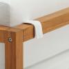 Newbury Accent Outdoor Patio Premium Grade A Teak Wood Armchair in Natural White