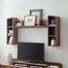Omnistand Wall Mounted Shelves in Walnut Gray