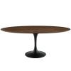 Lippa 78" Oval Wood Dining Table in Black Walnut