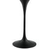 Lippa 28" Round Wood Bar Table in Black White
