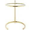 Eileen Gold Stainless Steel End Table in Gold