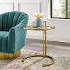 Eileen Gold Stainless Steel End Table in Gold