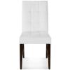Promulgate Biscuit Tufted Upholstered Faux Leather Dining Side Chair Set of 2 in White