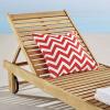 Hatteras Outdoor Patio Eucalyptus Wood Chaise Lounge Chair in Natural