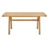 Orlean 57 Inch Outdoor Patio Eucalyptus Wood Dining Table in Natural