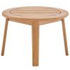Vero Ash Wood Outdoor Patio Side End Table in Natural