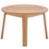 Vero Ash Wood Outdoor Patio Side End Table in Natural