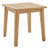 Viewscape Outdoor Patio Ash Wood End Table in Natural