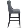 Baronet Tufted Button Upholstered Fabric Bar Stool