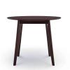 Vision 35 Inch Round Dining Table in Cappuccino