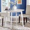 Vision 35 Inch Round Dining Table in White