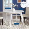 Vision 45 Inch Round Dining Table in White