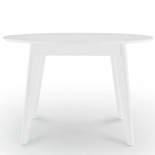 Vision 45 Inch Round Dining Table in White