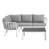 Riverside 5 Piece Outdoor Patio Aluminum Sofa Set