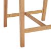Portsmouth Outdoor Patio Karri Wood Bar Stool Set of 2 in Natural Taupe