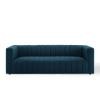 Reflection Channel Tufted Upholstered Fabric Sofa