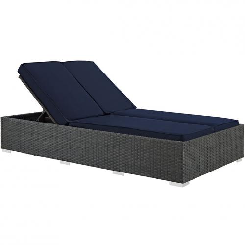 Sojourn Outdoor Patio Sunbrella Double Chaise
