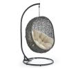 Hide Outdoor Patio Sunbrella&reg; Swing Chair With Stand