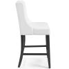 Baron Counter Stool Faux Leather Set of 2 in White