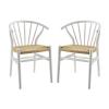 Flourish Spindle Wood Dining Side Chair Set of 2