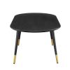 Vigor 47 Inch Oval Coffee Table in Black