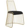 Rivulet Gold Stainless Steel Performance Velvet Dining Chair Set of 2