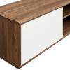 Envision 46 Inch Wall Mount TV Stand in Walnut White