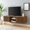 Render 60 Inch Wall-Mount Media Console TV Stand in Walnut