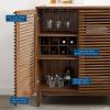 Render Bar Cabinet in Walnut