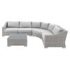 Conway Sunbrella&reg; Outdoor Patio Wicker Rattan 5-Piece Sectional Sofa Set