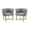 Anders Upholstered Fabric Accent Chair Set of 2