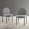 Isla Dining Side Chair Upholstered Fabric Set of 2