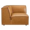 Restore 5-Piece Vegan Leather Sectional Sofa in Tan