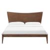 Astra Full Wood Platform Bed in Walnut