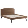 Bronwen Full Wood Platform Bed in Walnut