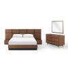 Caima 5-Piece Bedroom Set in Walnut