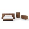 Caima 5-Piece Bedroom Set in Walnut