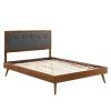 Willow Queen Wood Platform Bed With Splayed Legs