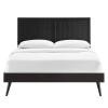 Alana Twin Wood Platform Bed With Splayed Legs