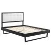 Willow King Wood Platform Bed With Angular Frame