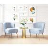 Andes Accent Chair Blue & Gold